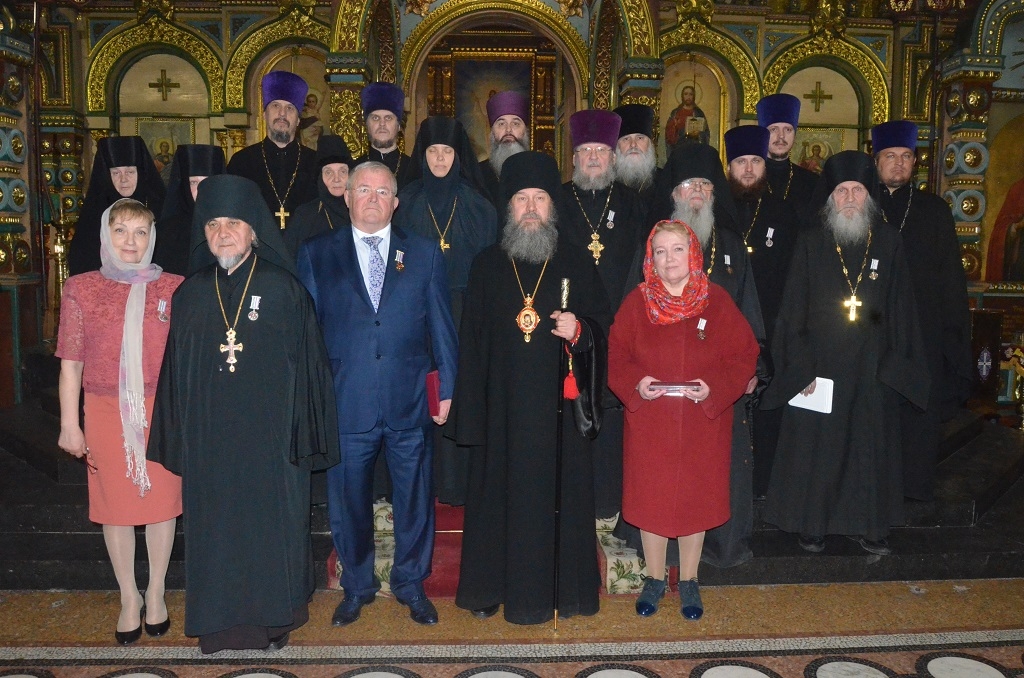 Богослужение в Вознесенском соборе г. Ельца